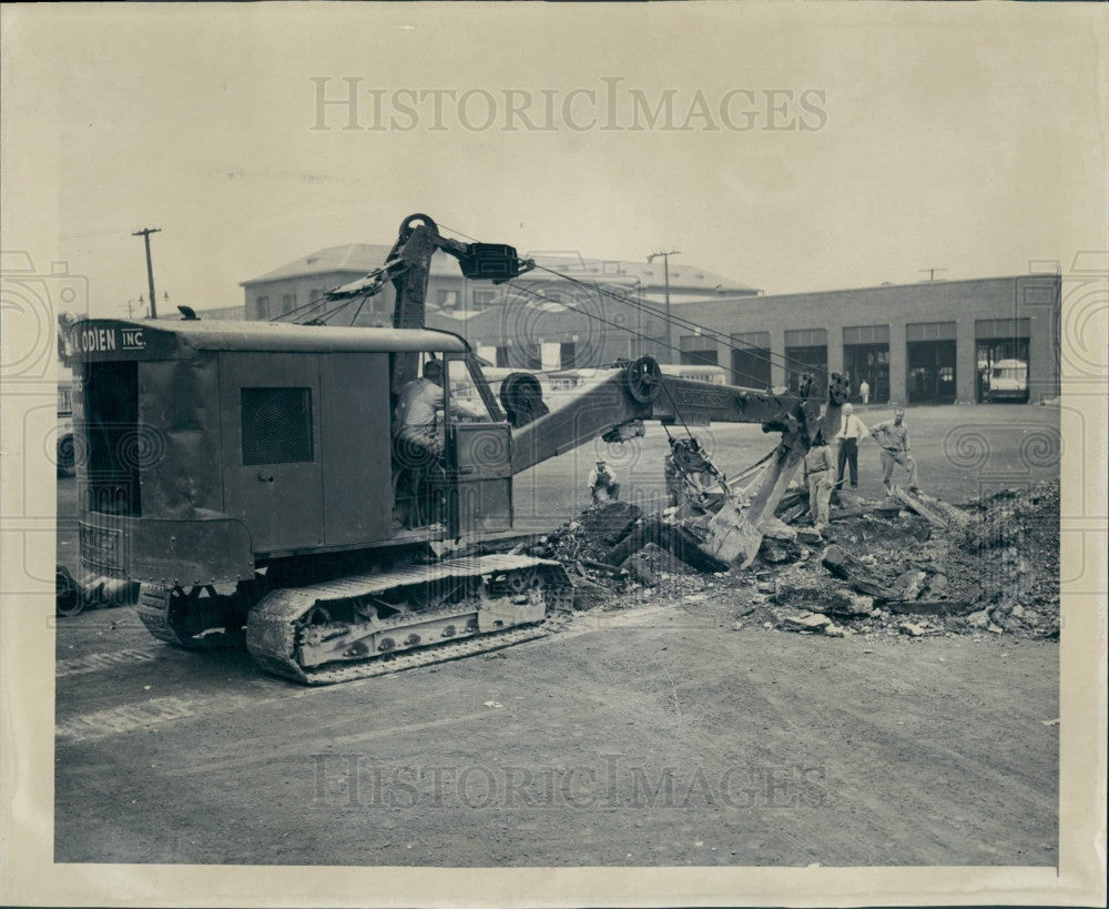 1946 Detroit DSR HQ Groundbreaking Press Photo - Historic Images