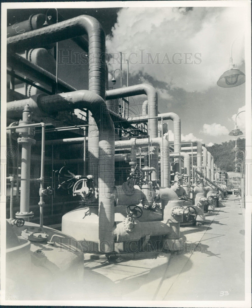 1943 US Synthetic Rubber Plant Press Photo - Historic Images