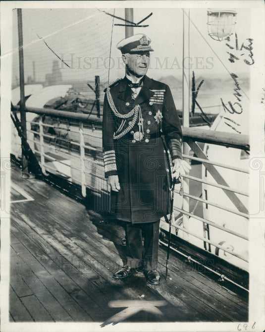1931 UK Admiral Earl Jellicoe Press Photo - Historic Images