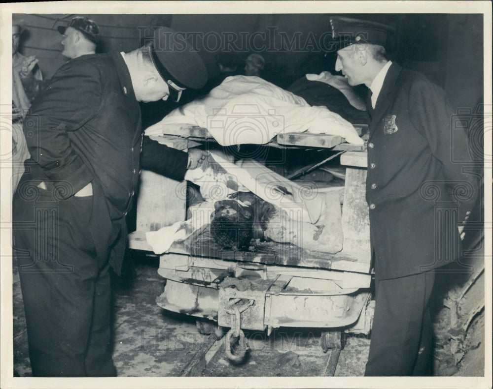 1937 Detroit Jefferson Ave Sewer Explosion Press Photo - Historic Images