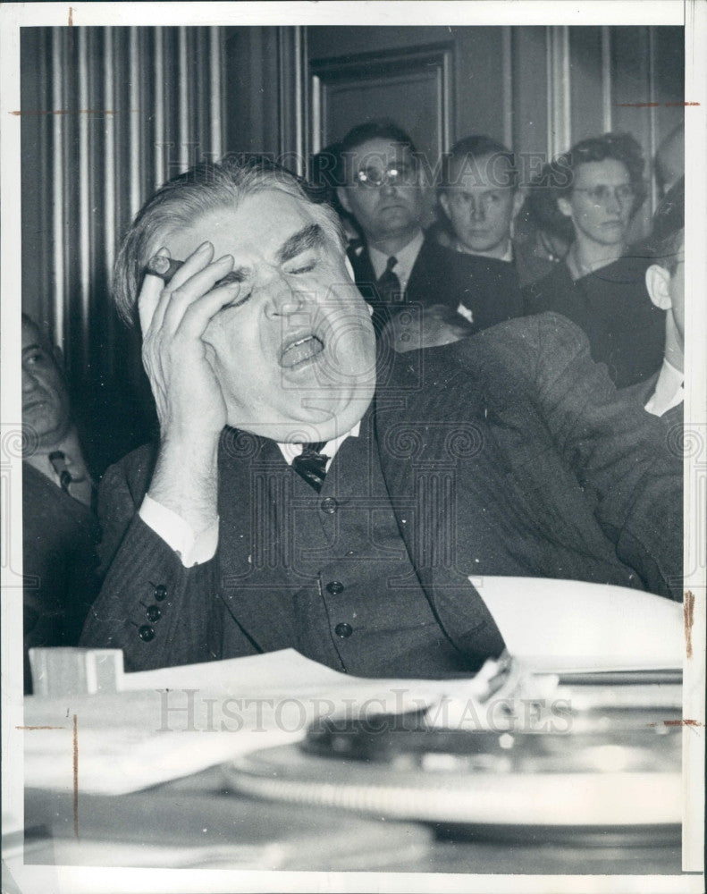 1943 Labor Leader John L Lewis UMW Press Photo - Historic Images