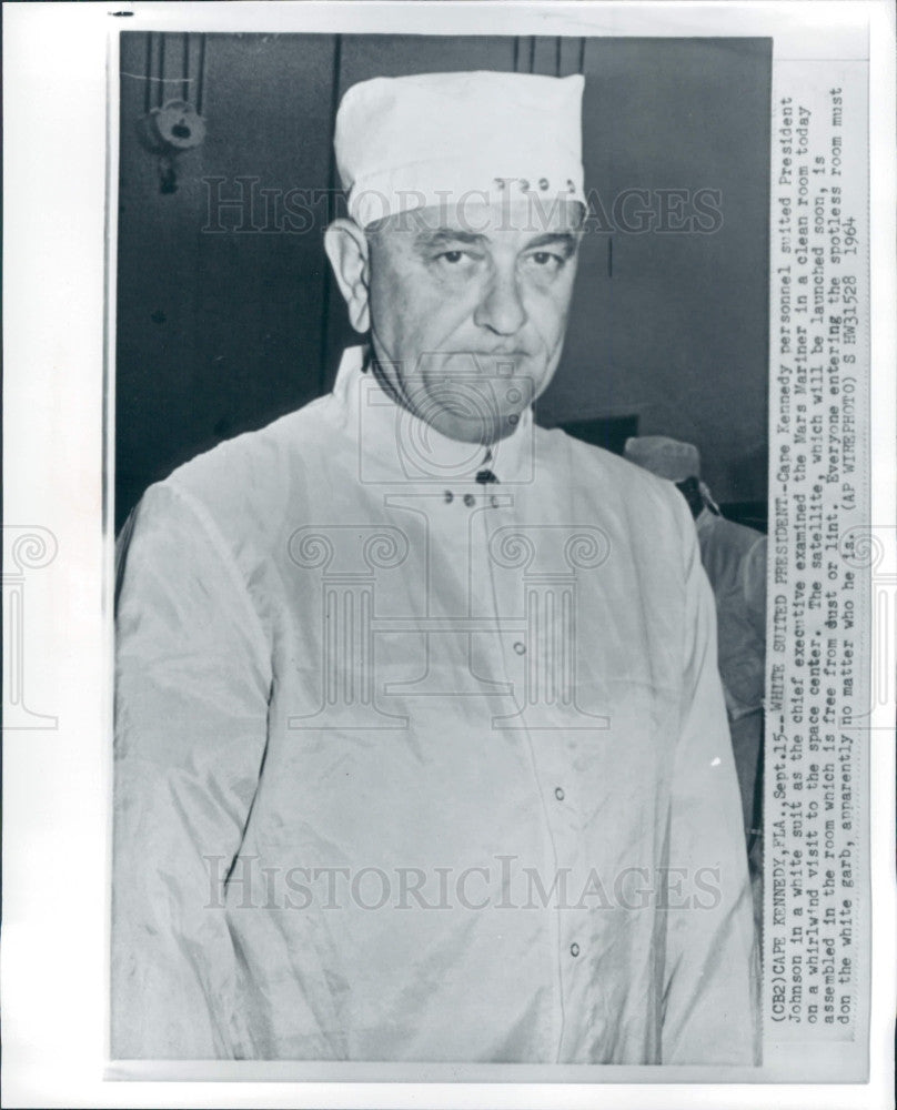 1964 US President Lyndon Johnson Press Photo - Historic Images