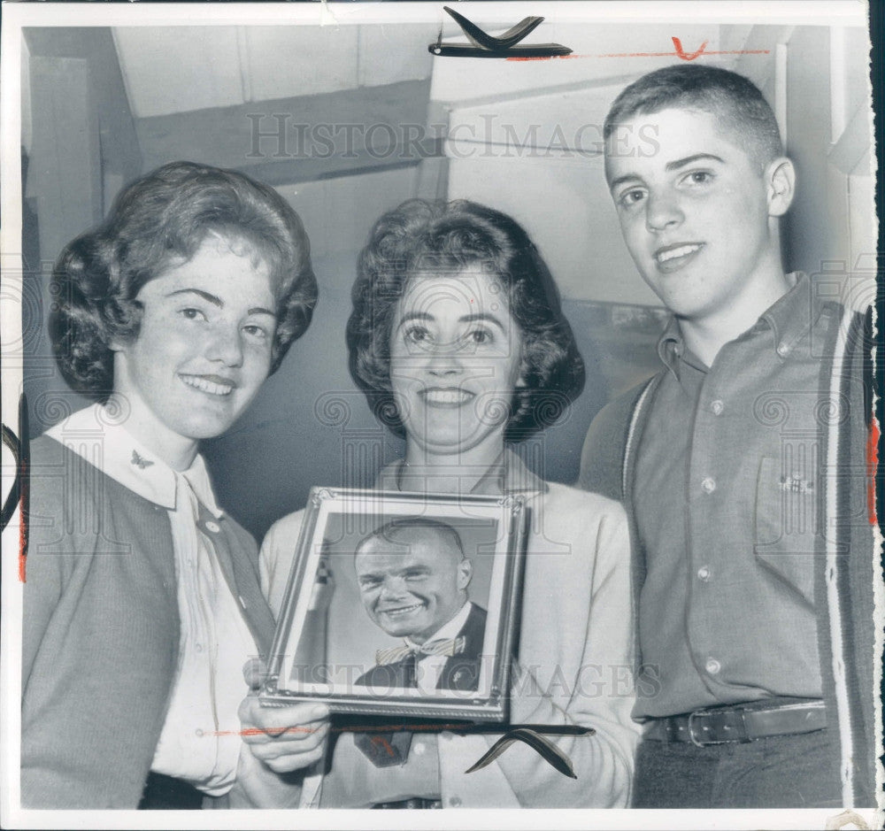 1961 Astronaut John Glenn&#39;s Family Press Photo - Historic Images