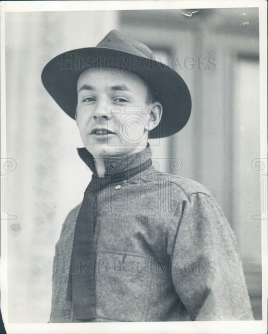 1935 Detroit ROTC Edward Pilcher Press Photo - Historic Images