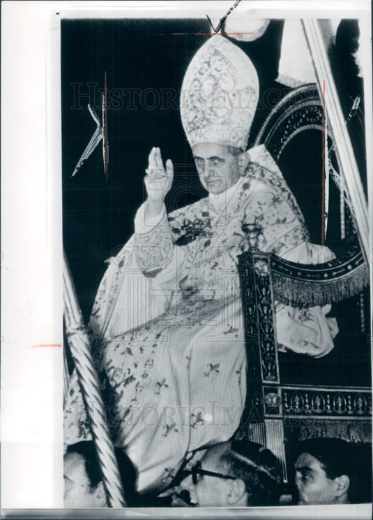 1963 Pope Paul VI Press Photo - Historic Images