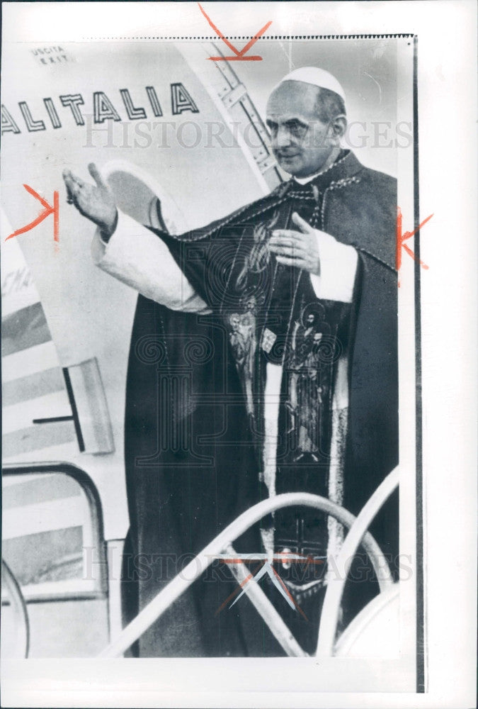 1964 Pope Paul VI Press Photo - Historic Images