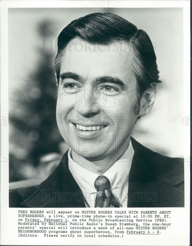 1980 TV Host Mister Rogers Press Photo - Historic Images