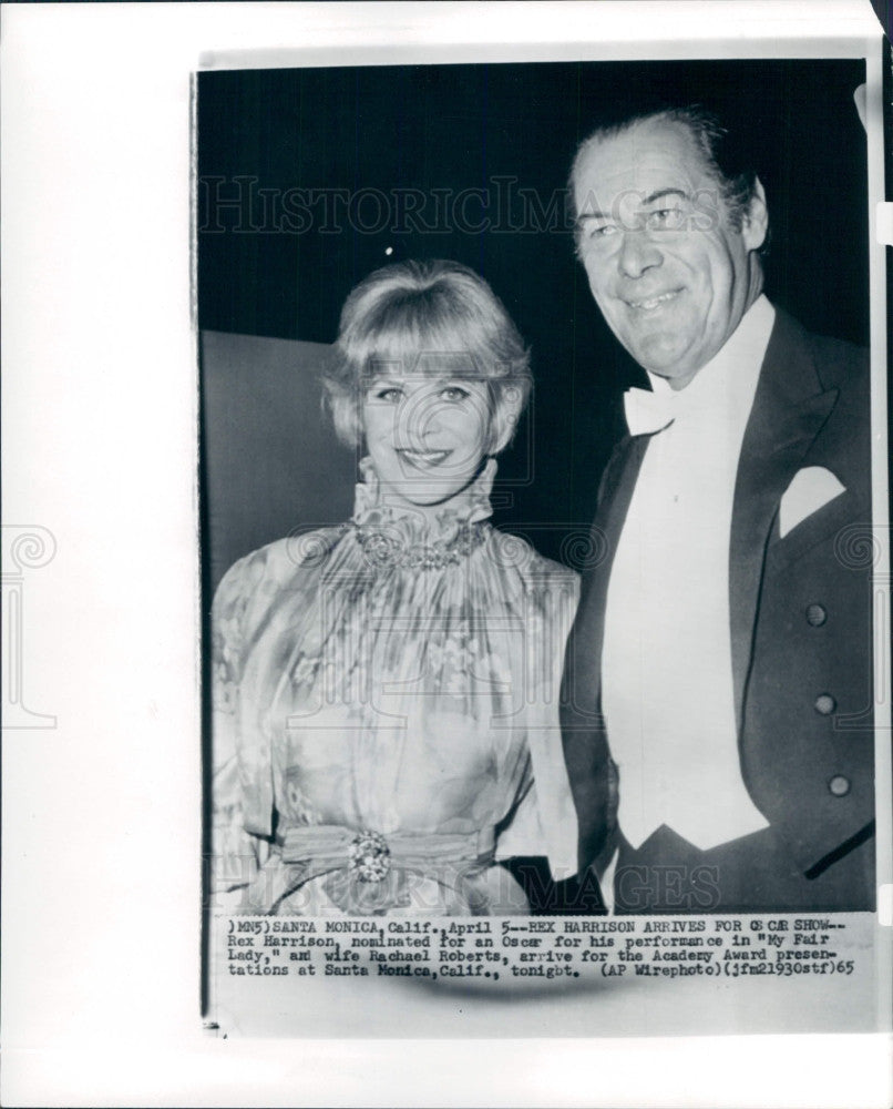 1965 Actor Rex Harrison Press Photo - Historic Images