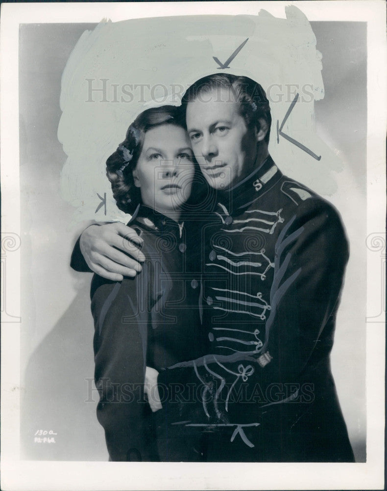 1949 Actors Rex Harrison &amp; Wendy Hiller Press Photo - Historic Images