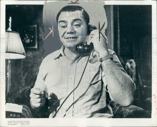 1955 Actor Ernest Borgnine Press Photo - Historic Images