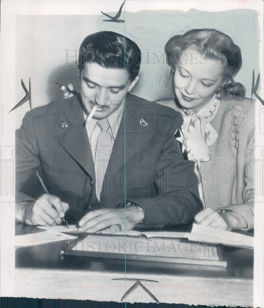 1946 Actress Virginia Bruce Press Photo - Historic Images
