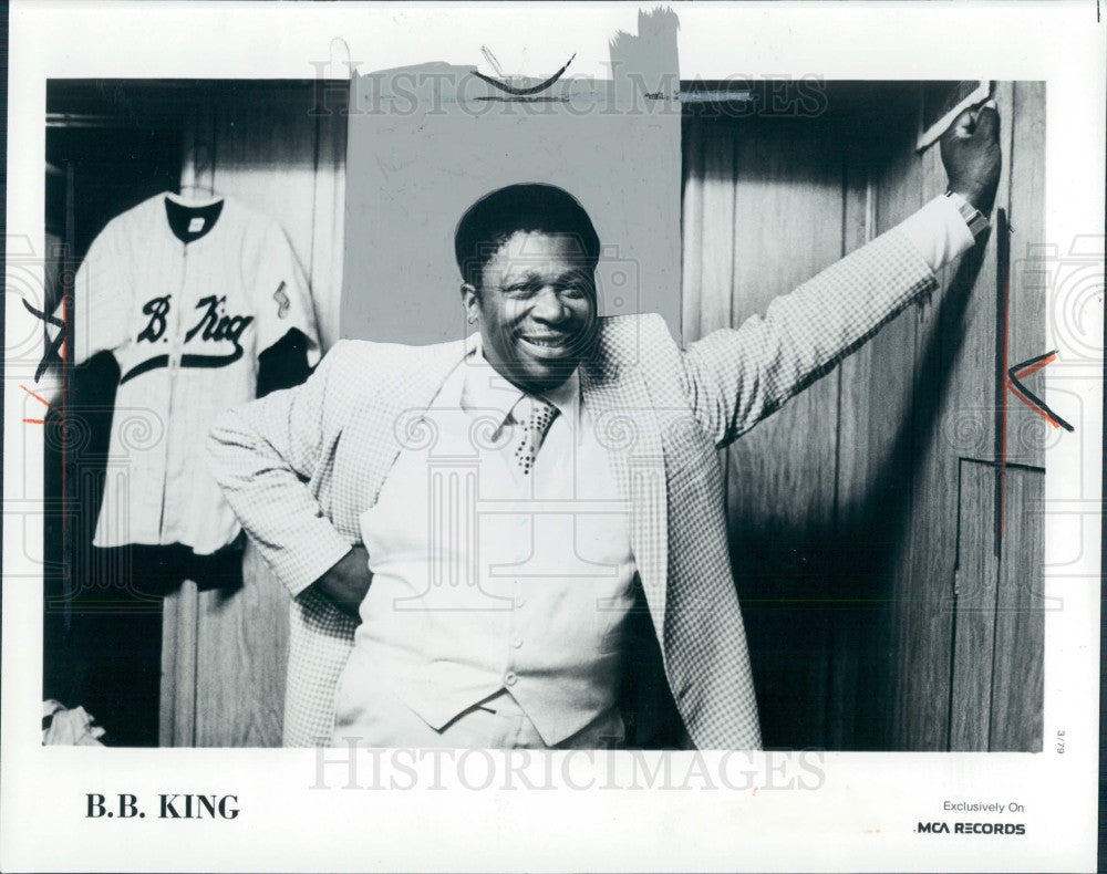 1980 Singer B.B. King Press Photo - Historic Images
