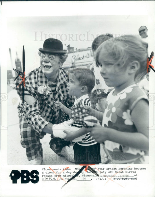 1973 Actor Ernest Borgnine Press Photo - Historic Images