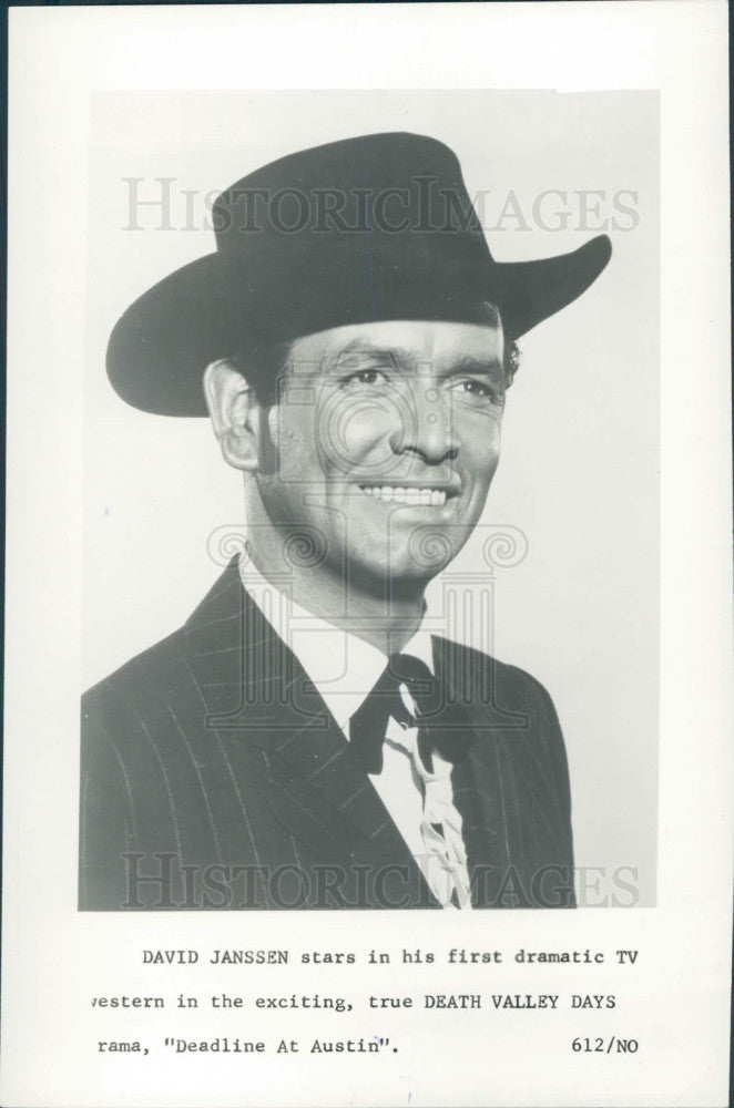 1961 Actor David Janssen Press Photo - Historic Images