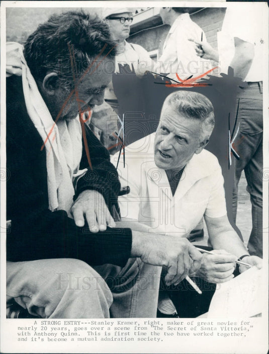 1973 Dir Stanley Kramer Actor Anthony Quinn Press Photo - Historic Images