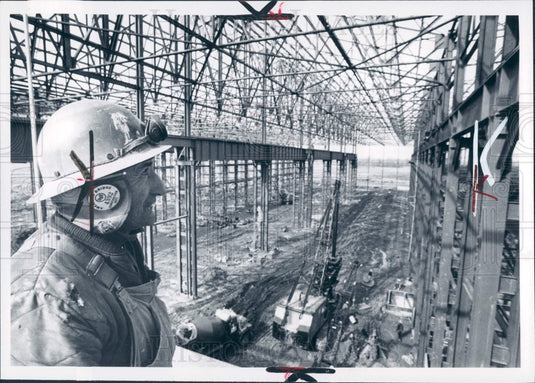 1970 Ford Motor Foundry Plant Flat Rock MI Press Photo - Historic Images