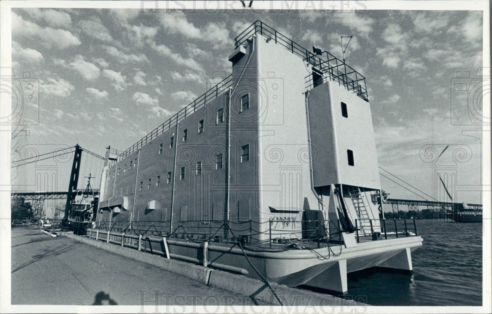 1980 Navy Ship Barracks Press Photo - Historic Images