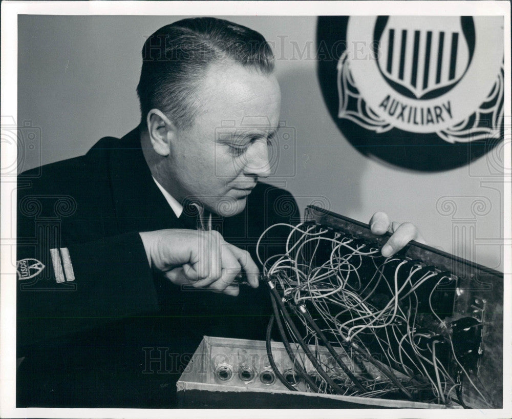 1957 Warning Floating Buoys Wiring Press Photo - Historic Images