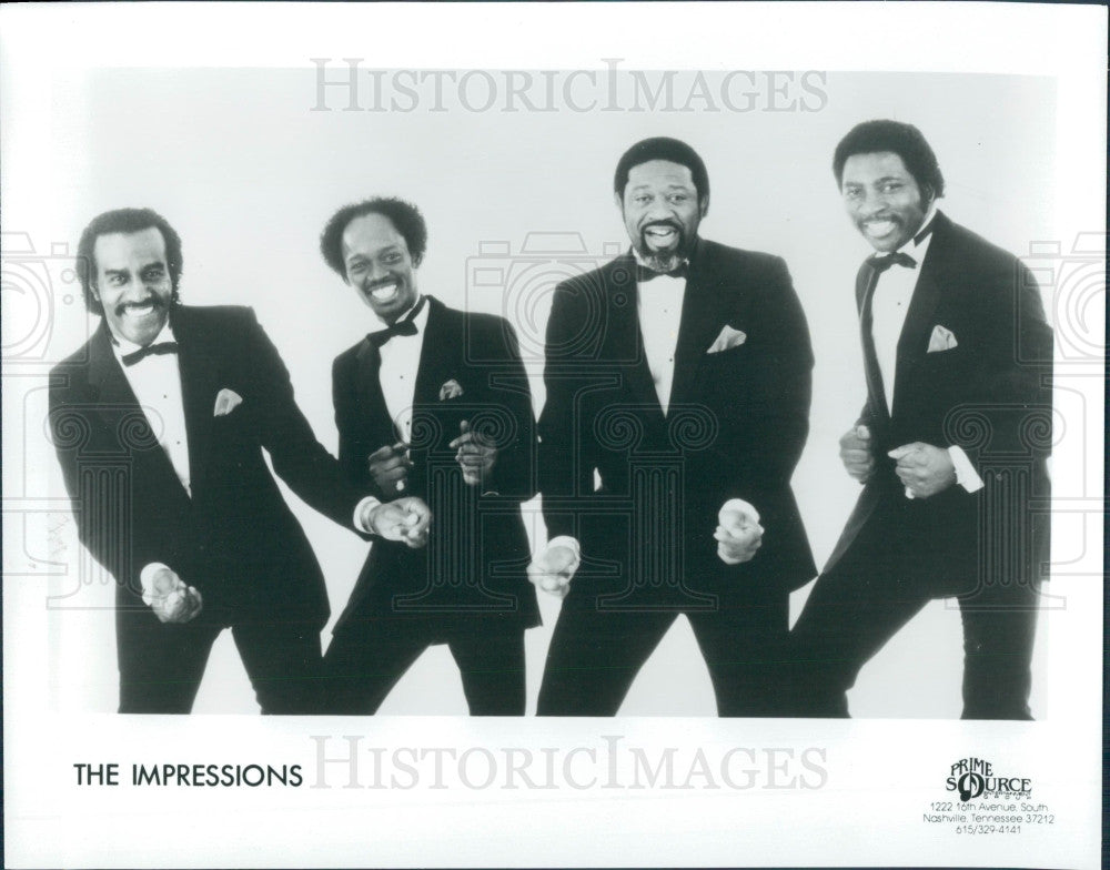 1989 Music Group The Impressions Press Photo - Historic Images