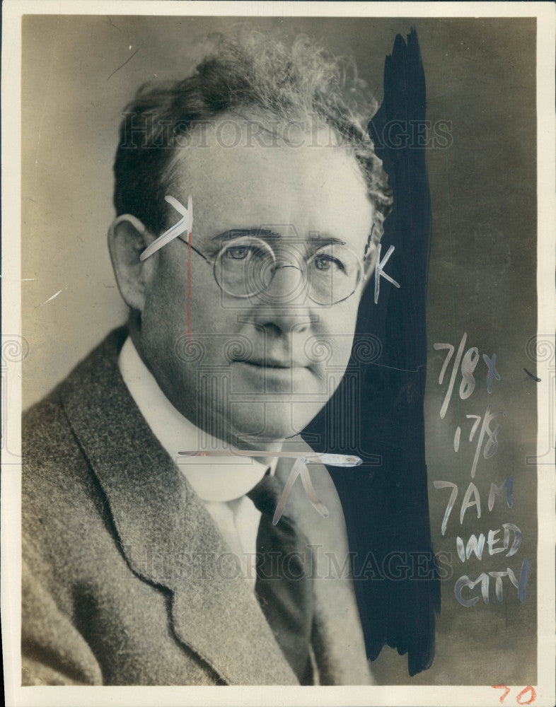 1931 Author Will Irwin Press Photo - Historic Images