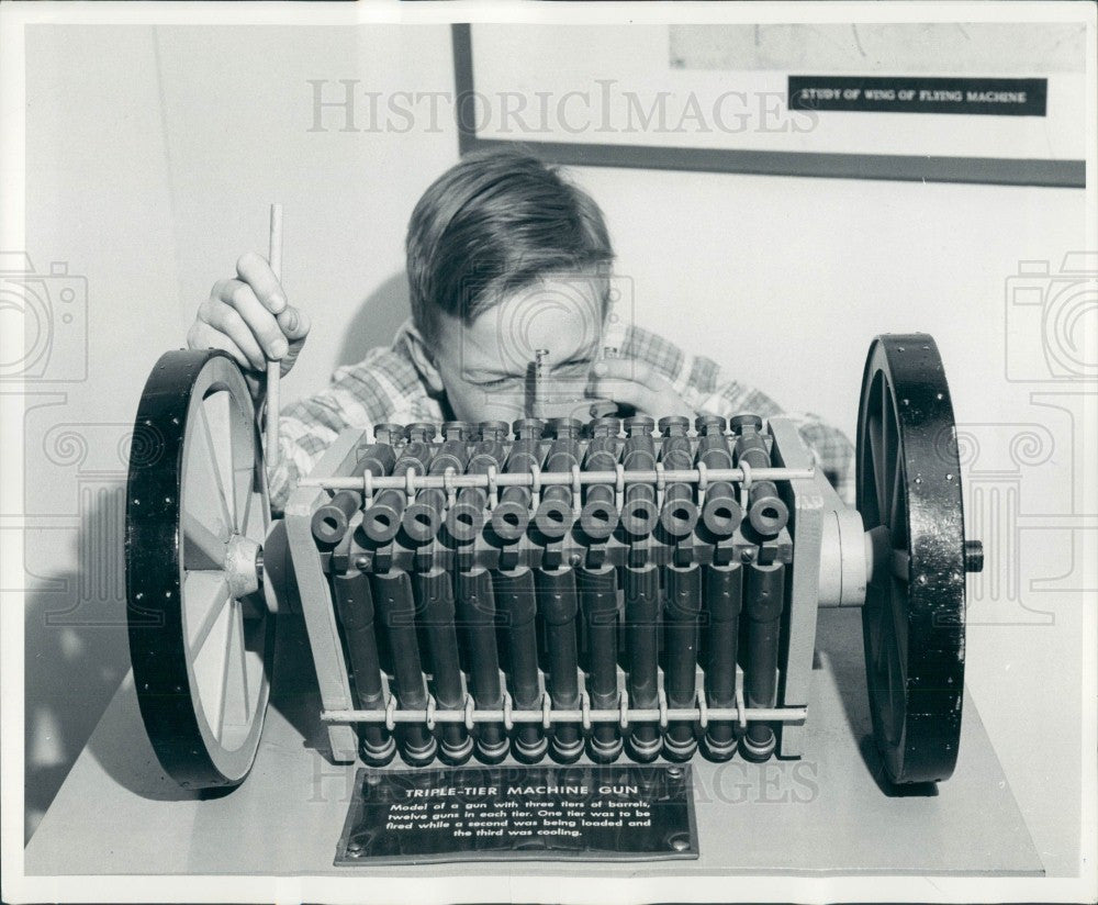 1959 Triple Tier Machine Gun Press Photo - Historic Images