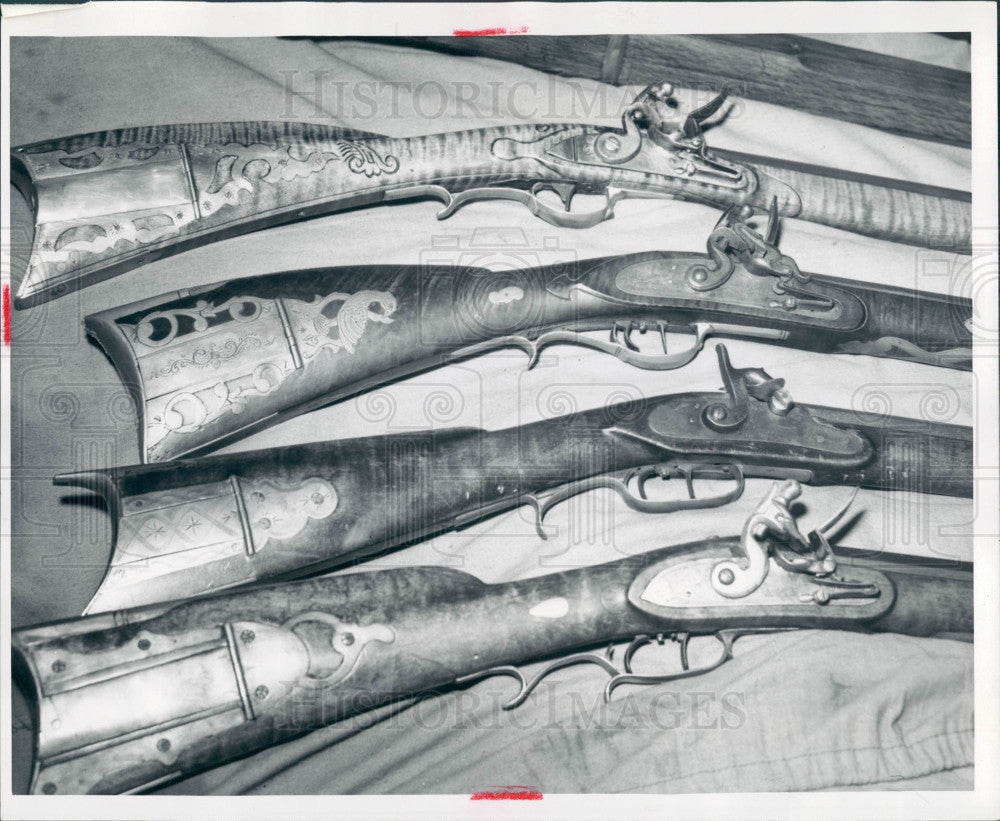 1952 Bill Schwimmer Arms Collection Press Photo - Historic Images