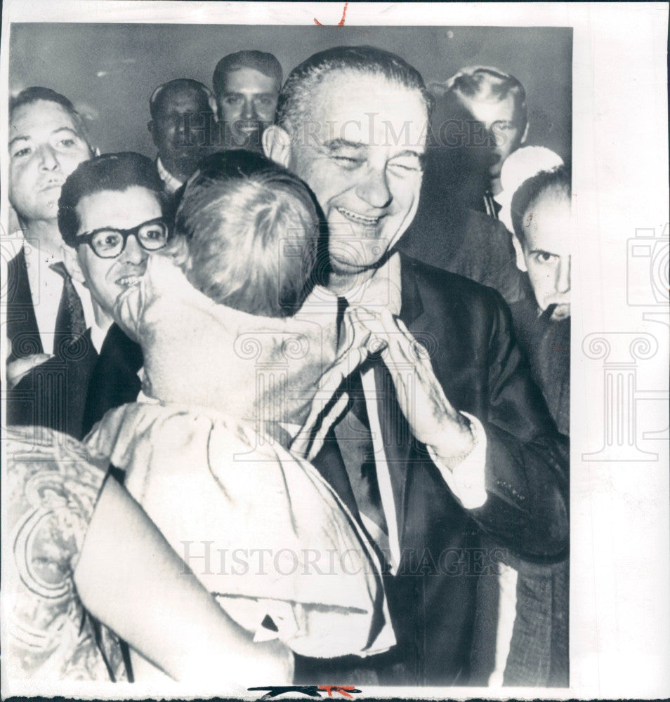 1962 US Vice Pres Lyndon Johnson Press Photo - Historic Images