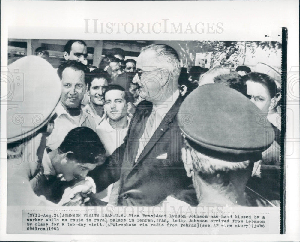 1962 US President Lyndon Johnson Press Photo - Historic Images