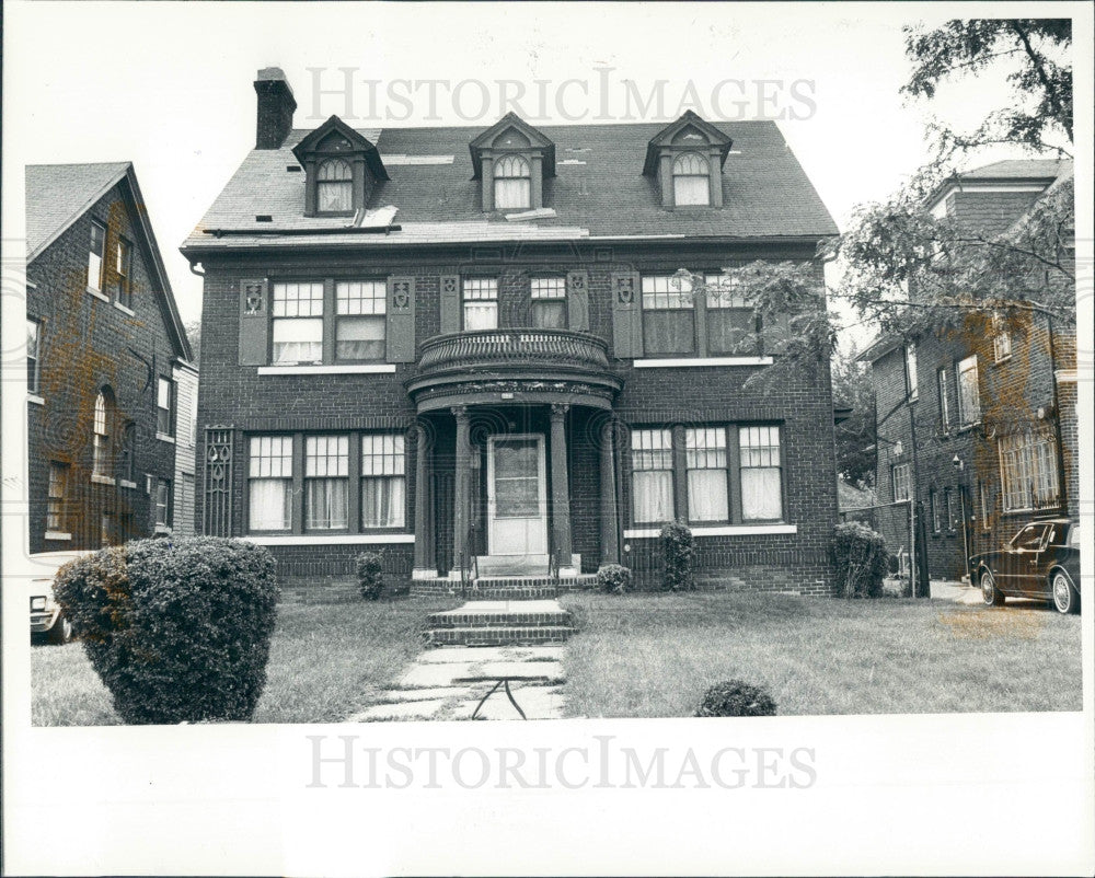 1982 Detroit Historic Walton Home Press Photo - Historic Images