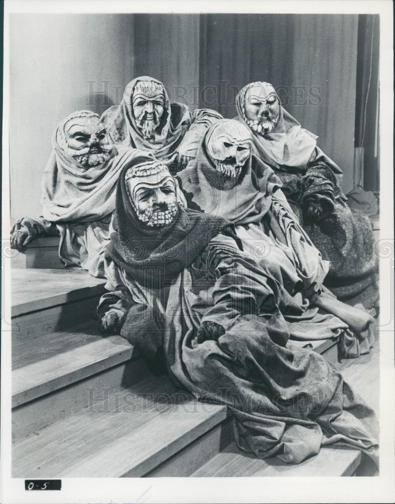 1957 Theater Oedipus Rex Scene Press Photo - Historic Images
