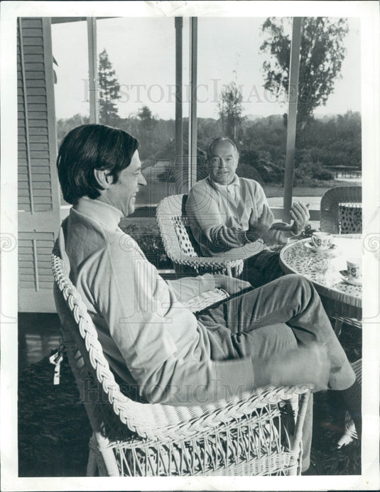 1971 Actors Bob Hope George Plimpton Press Photo - Historic Images