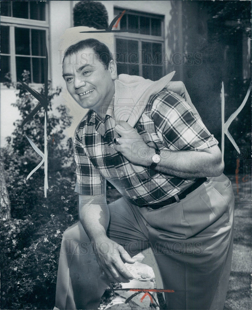 1958 Actor Ernest Borgnine Press Photo - Historic Images