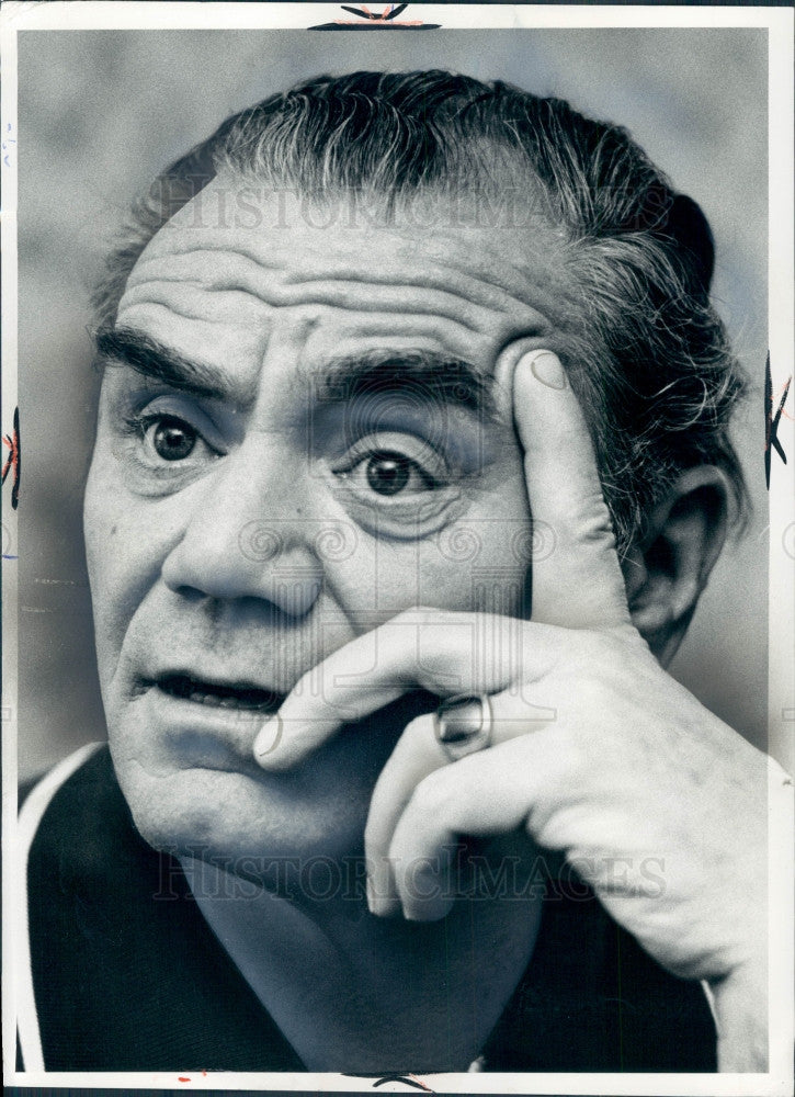 1973 Actor Ernest Borgnine Press Photo - Historic Images