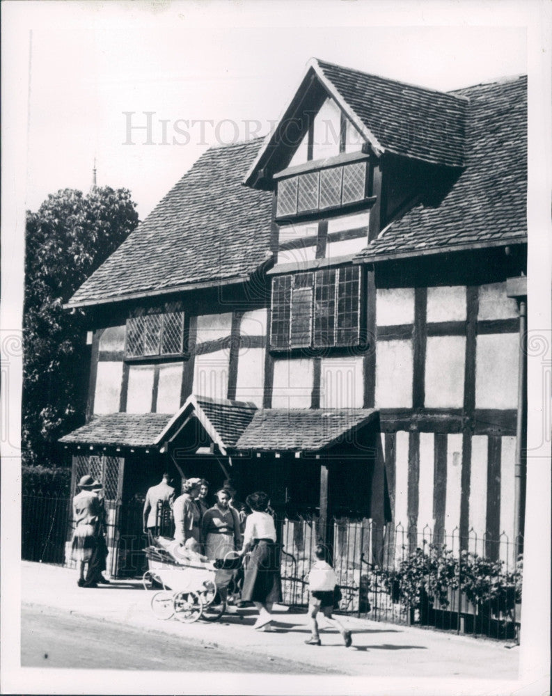 1959 England Shakespeare&#39;s Birthplace Press Photo - Historic Images