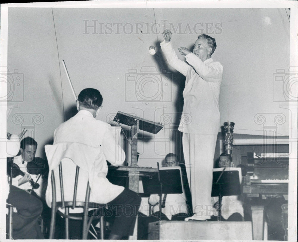 1955 Detroit Symphony Valter Poole Press Photo - Historic Images