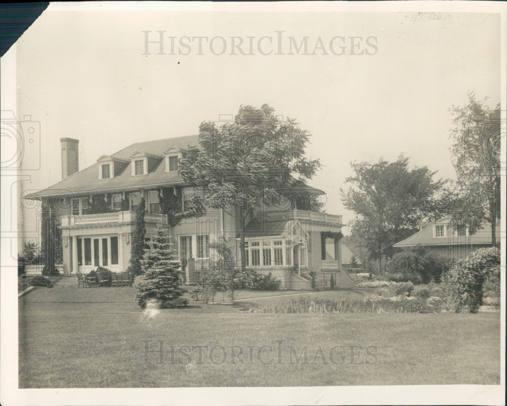 1927 Detroit Luella Hannan Memorial Home Press Photo - Historic Images