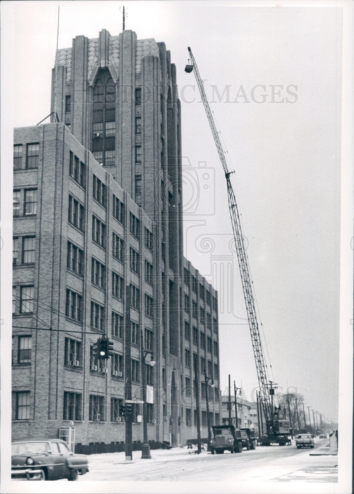 1960 Detroit MI Bell Telephone Bldg Press Photo - Historic Images