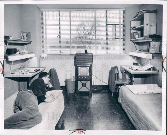 1960 Univ Detroit Shiple Bldg Press Photo - Historic Images