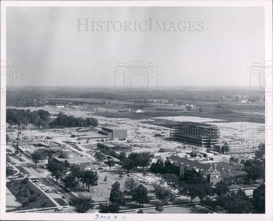 1963 Aerial Michigan State Press Photo - Historic Images
