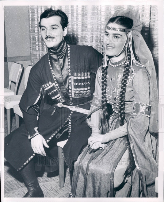1960 Russia Georgian State Dance Company Press Photo - Historic Images