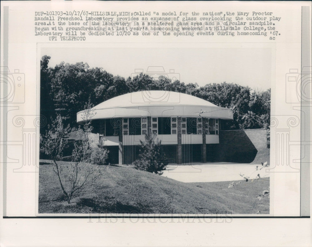 1967 MI Mary Proctor Randall Preschool Lab Press Photo - Historic Images