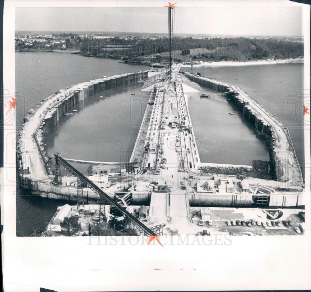 1966 St Malo France Power Dam Press Photo - Historic Images