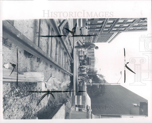 1976 Detroit Trolley Tracks Washington Blvd Press Photo - Historic Images