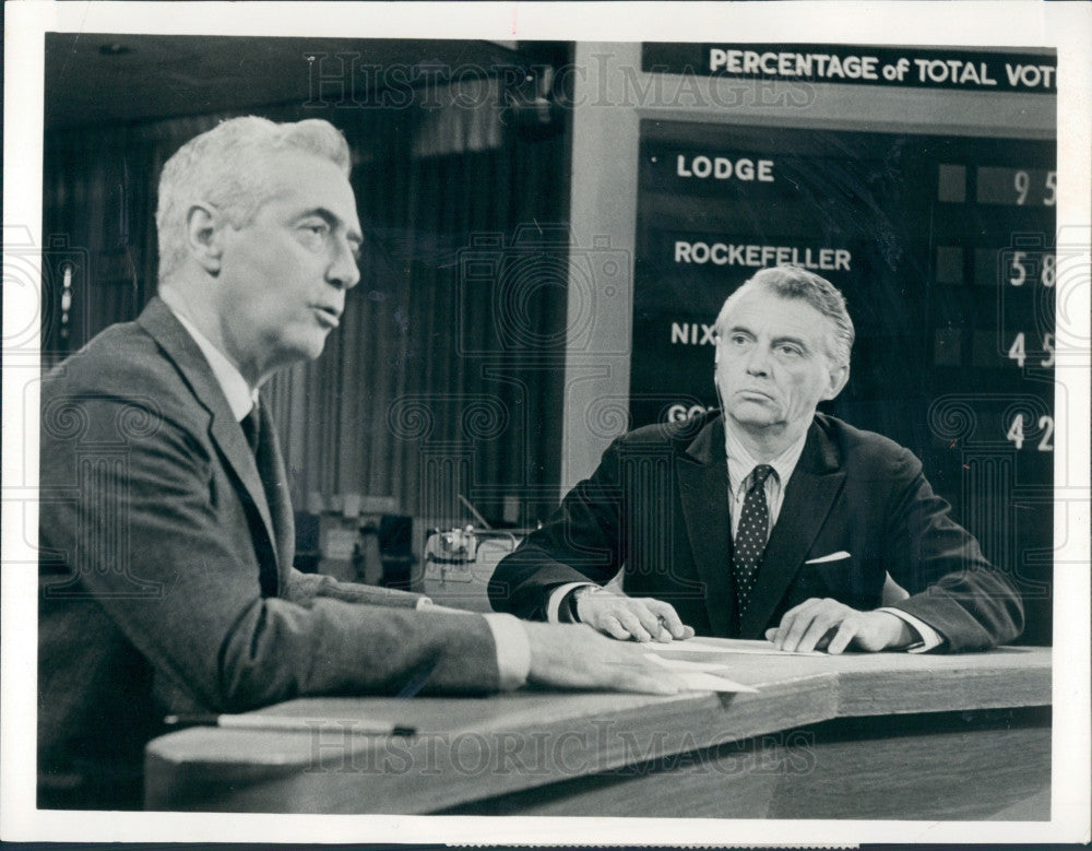 1964 Journalists Howard Smith and Ed Morgan Press Photo - Historic Images