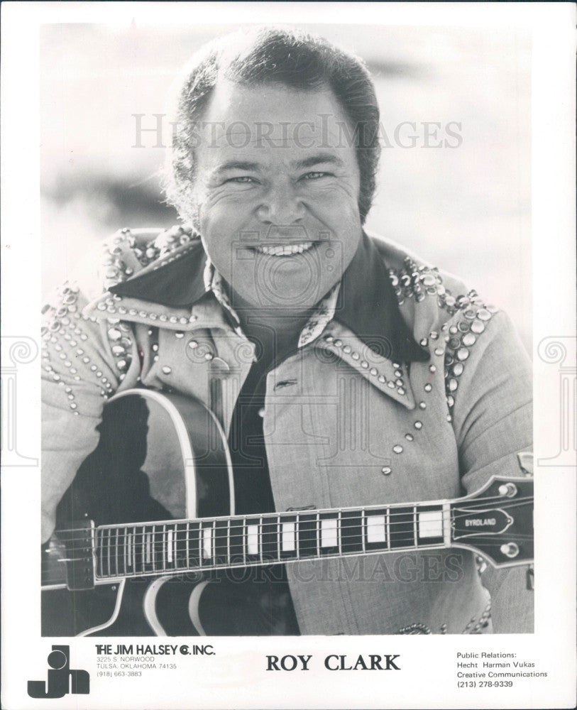 1976 Country Singer Roy Clark Press Photo - Historic Images