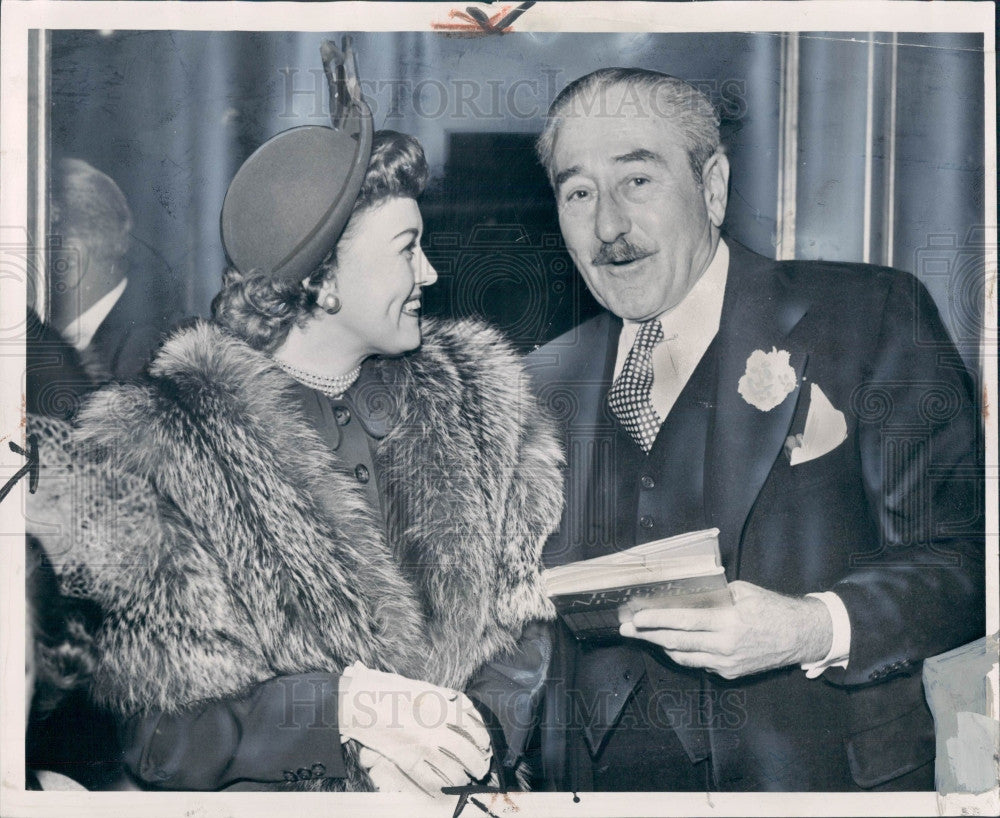 1949 Actor Adolphe Menjou Press Photo - Historic Images