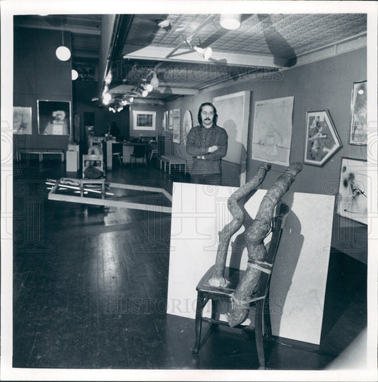 1973 Detroit Artist Gary William Smith Press Photo - Historic Images
