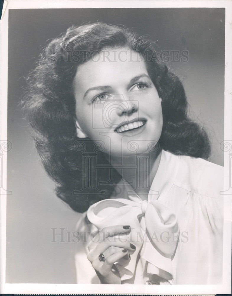 1945 Actress Andrea Wallace Press Photo - Historic Images