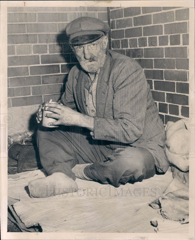 1952 Detroit MI Vagrant Press Photo - Historic Images