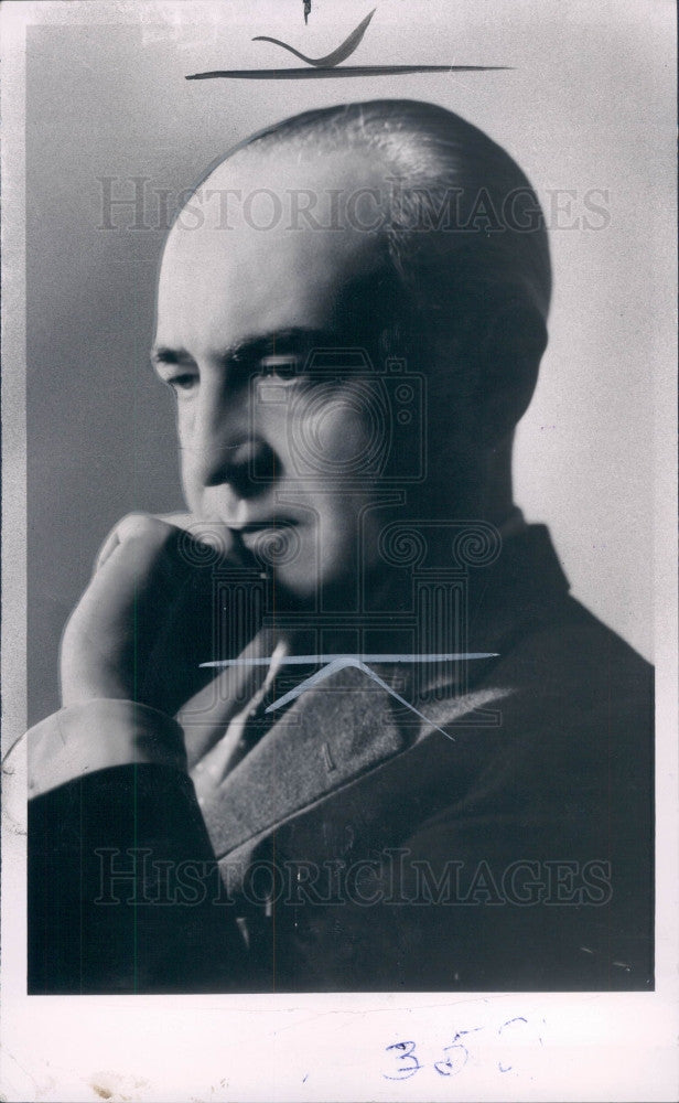 1963 French Ambassador Herve Alphand Press Photo - Historic Images